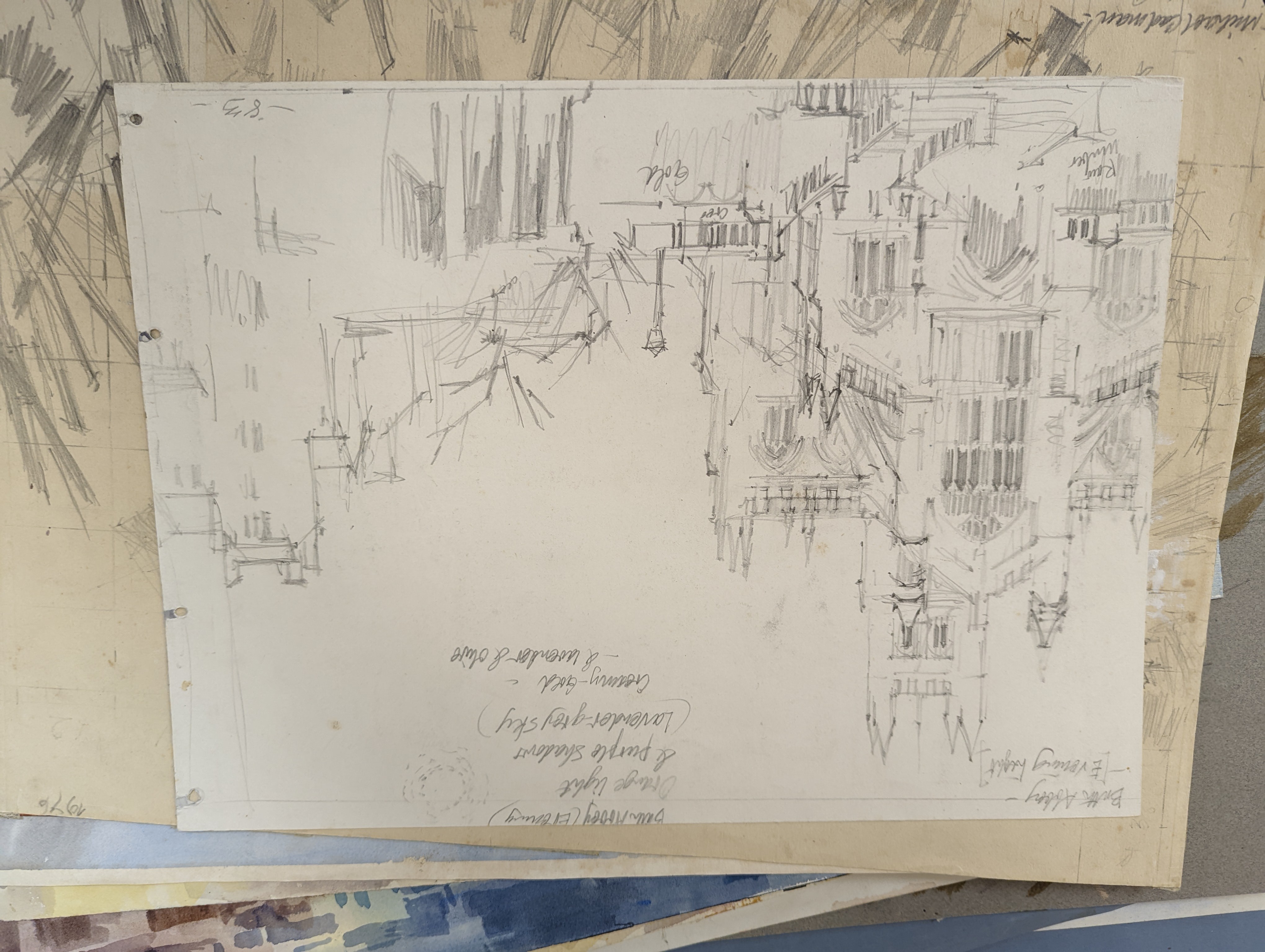 Michael Cadman (1920-2010), a group of assorted watercolours, mostly topographical scenes c.1995 to 2003, largest 46 x 61cm, one framed, the others unframed